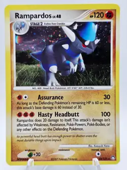 Rampardos 033/123 Pokemon TCG Deck Exclusives Cosmos Holo LP - Image 1