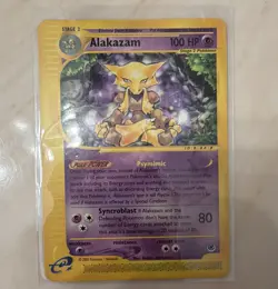 Alakazam Expedition Base Set 2002 100 HP Holo Rare E-Reader Stage 2 English - Image 1