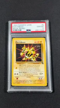 Pokemon Card Electabuzz #2 PSA 10 GEM MINT Movie Promo - Image 1