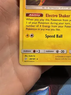 Electrode Holo Foil 39/181 Team Up Pokemon TCG Card - Image 4