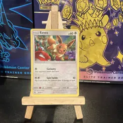 Eevee 48/68 Holo Rare Hidden Fates HIF Pokemon NM - Image 1