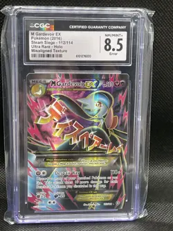 2016 POKEMON XY FA/M GARDEVOIR EX STEAM SIEGE #112 NM-MT CGC 8.5 - New Cert!! - Image 1