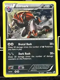 Zoroark 90/113 Legendary Treasures - Cosmos-Holo - Pokemon - SWIRL - LP - Image 3
