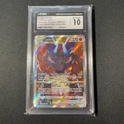 CGC 10 Lucario VSTAR SWSH291 Full Art Black Star Promo Crown Zenith ETB Pokemon - Image 1