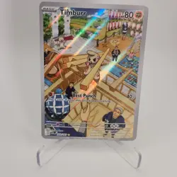 Pokemon Timburr 183/167 Twilight Masquerade Illustration Rare NM - Image 1
