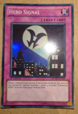 RYMP-EN031 Hero Signal Super Rare Yu-Gi-Oh Card 1st Edition - Image 1
