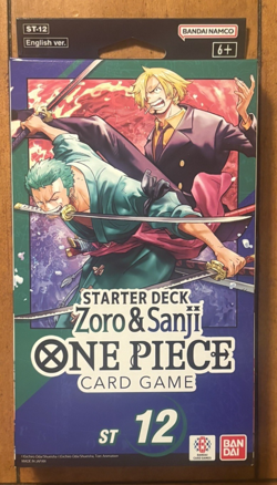 New Sealed! One Piece Card Game English Starter Deck ST-12 ZORO & SANJI English - Image 1
