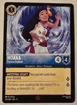 Moana - Curious Explorer 155/204 Winterspell Regular NM - Image 2