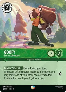 Lorcana Goofy - Set for Adventure - 211/204 - Epic - Holofoil, Near Mint Fabled - Image 1