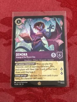 Lorcana Whispers - Demona-Scourge of the Wyvern Clan - 55/204 - Legendary - Image 1