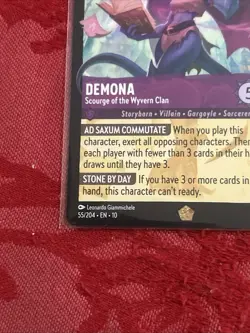 Lorcana Whispers - Demona-Scourge of the Wyvern Clan - 55/204 - Legendary - Image 4