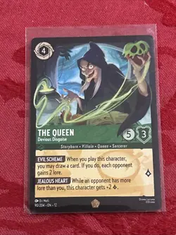 Lorcana Wilds Unkonow - The Queen - Devious Disguise - 90/204 - Legendary - Image 1