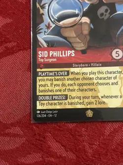 Lorcana Wilds Unknown - Sid Phillips - Toy Surgeon - 126/204 - Legendary - Image 4