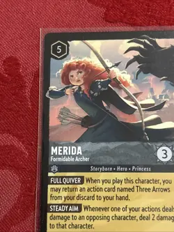 Lorcana Wilds Unknown - Merida - Formidable Archer - 191/204 - Legendary - Image 3