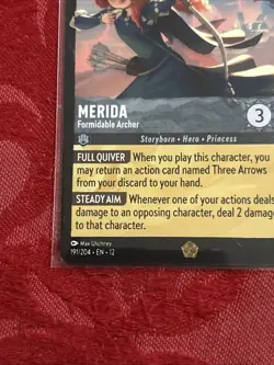 Lorcana Wilds Unknown - Merida - Formidable Archer - 191/204 - Legendary - Image 4