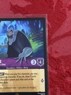 Lorcana Whispers in the Well -Hades - Looking for a Deal - Legendary 56/204 - Image 2