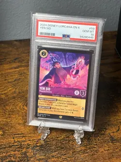 Lorcana Yen Sid Powerful Sorcerer Legendary Card 59/204 Ursula's Return Psa 10 - Image 1