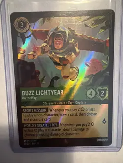 Lorcana Buzz Lightyear On the Way Enchanted Rainbow Holo Foil EN 85/204 - Image 2