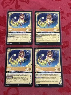 4x Lorcana Whispers in the Well - Simba - King in the Making - 20/204 x4 - Image 1