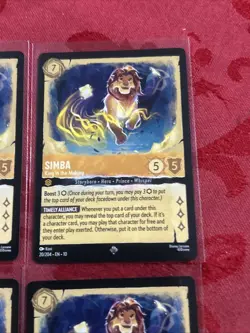 4x Lorcana Whispers in the Well - Simba - King in the Making - 20/204 x4 - Image 2