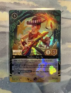 Lorcana Wilds Unknown Set Championship Top 8 Woody Promo Foil Card FAST SHIPPING - Image 2
