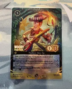 Lorcana Wilds Unknown Set Championship Top 8 Woody Promo Foil Card FAST SHIPPING - Image 4
