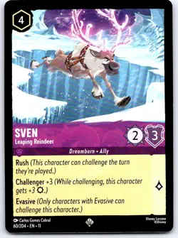 Sven - Leaping Reindeer 60/204 SR Winterspell Lorcana NM/M - Image 1