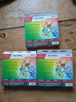 Pokemon TCG: First Partner Illustration Collection Series 1. 3 Sealed Boxes - Image 2