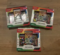 Pokemon TCG First Partner Illustration Collection Series 1 x 3 boxes - Image 1