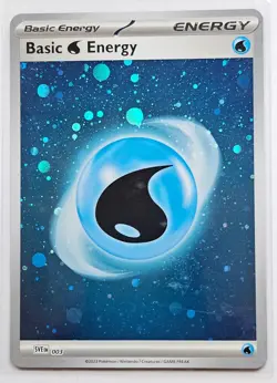 WATER ENERGY 003 Scarlet & Violet Energies Pokemon card - Holo Rare Full Art NM - Image 1