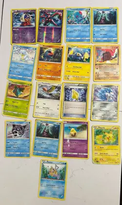 Damaged Pokemon Card Lot Mostly Vintage - Image 1