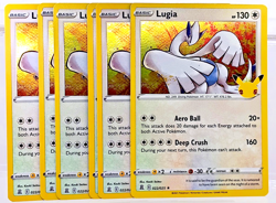 Pokemon Lugia 022/025 Celebrations Lot of 6 Holo Rare TCG 2021 Pokemon Cards NM - Image 1