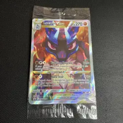 Pokemon TCG Lucario VSTAR SWSH291 Holo Promo Card Sealed - Image 1