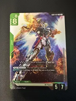 Wing Gundam Zero GD01-024 LR Newtype Rising Gundam TCG Card Game English Edition - Image 2
