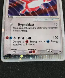 2003 Pokemon EX Dragon Latias EX Holo Card #93/97 - Image 5