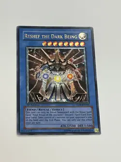 RESHEF DARK BEING YuGiOh TLM-EN033 HG 1ST EDITION HOLO CARD TCG RARE 1996 - Image 3