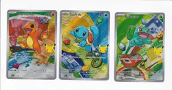 First Partner Illustration Collection Series 1 Kanto GEN 1 Starters Pokemon TCG - Image 1