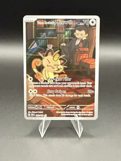 Pokemon Team Rockets Meowth 203/182 Destined Rivals NM - Image 1