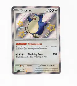 Snorlax 202/091 SV: Paldean Fates Holo Shiny Rare Pokemon Near Mint - Image 1