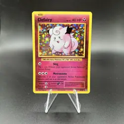Pokemon TCG Clefairy 63/108 Evolutions Holo Rare Holo 40 HP Eng 2016 - Image 1