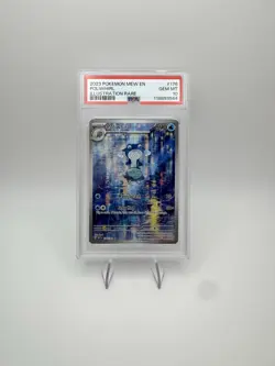 2023 POKEMON 151 POLIWHIRL 176/165 MEW IR ILLUSTRATION RARE PSA 10 GEM MINT - Image 1