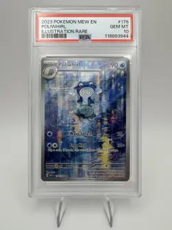 2023 POKEMON 151 POLIWHIRL 176/165 MEW IR ILLUSTRATION RARE PSA 10 GEM MINT - Image 2
