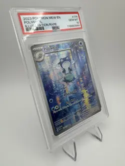 2023 POKEMON 151 POLIWHIRL 176/165 MEW IR ILLUSTRATION RARE PSA 10 GEM MINT - Image 3