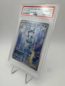 2023 POKEMON 151 POLIWHIRL 176/165 MEW IR ILLUSTRATION RARE PSA 10 GEM MINT - Image 4