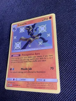 Pokemon TCG Lucario SV22/SV94 Hidden Fates Shiny Vault Holo Rare - Image 2