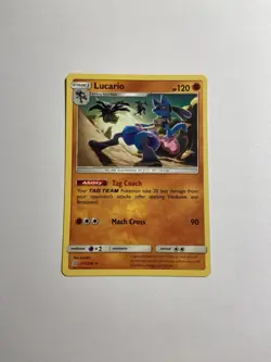 Lucario 117/236 Sun & Moon Unified Minds Pokemon TCG Rare NM - Image 1