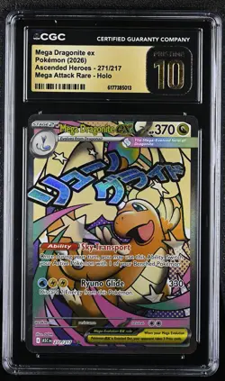 Mega Dragonite EX 271/217 Attack Rare Holo Pokemon CGC 10 Pristine - Image 1