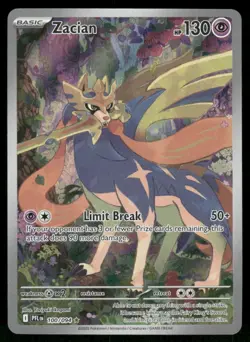 2025 Zacian - 100/094 Illustration Rare Holo NM ME02: Phantasmal Flames Pokemon - Image 1