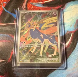 Zacian 100/094 Me02 Phantasmal Flames Illus Rare Holo EN 130HP - Image 1