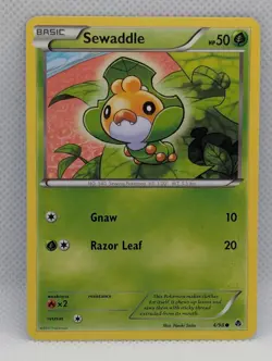 SEWADDLE 4/98 C EMERGING POWERS POKEMON LP SEWADDLE - Image 1